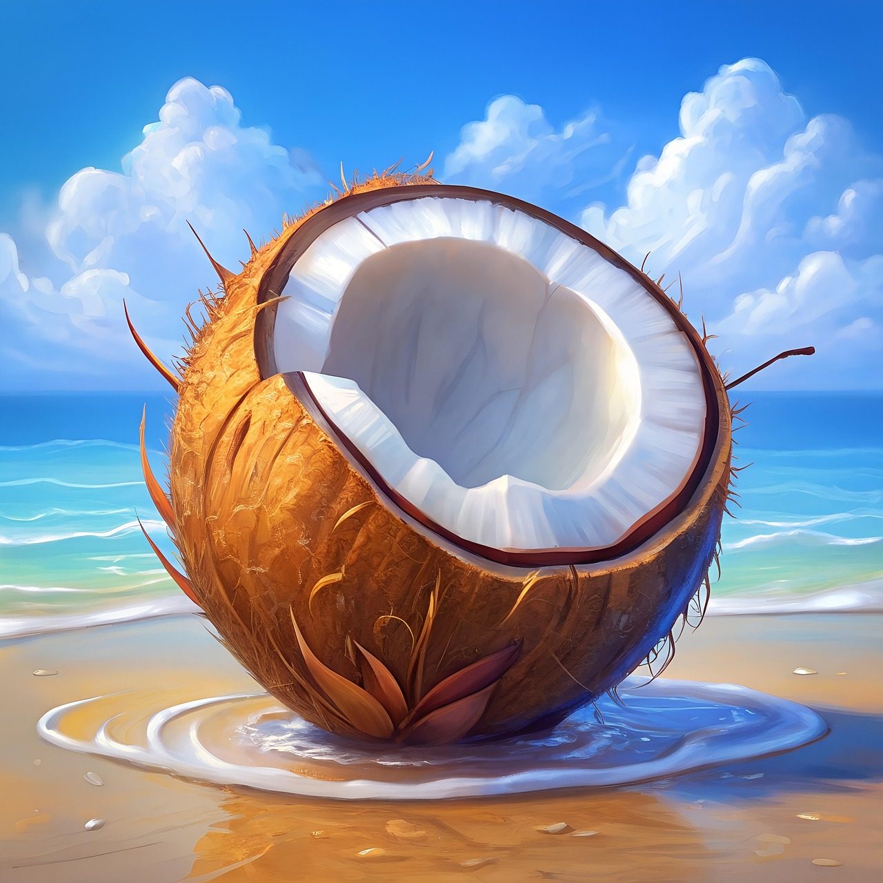 An illustration evoking water and sea